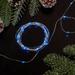 20-Count Blue LED Micro Fairy Christmas Lights - 6ft, Copper Wire