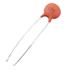 30 x 50V 180pF Low Voltage DIP Ceramic Disc Capacitors 2.5mm Pitch - Brown