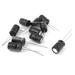 10 Pcs 400V 4.7uF 105C Radial Lead Electrolytic Capacitor 8mm x 13mm - Black