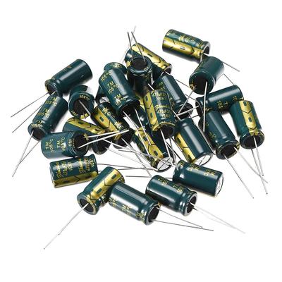 Aluminum Radial Electrolytic Capacitor Low ESR Green 470UF 35V 10 x 17 mm 25pcs - 470uF 35V 10x17 25pcs