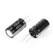 2 Pcs 100uF 400V Radial Leads Aluminum Electrolytic Capacitors 18x30mm - Black, Silver Tone