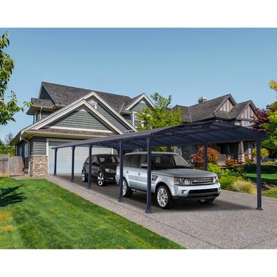 Arcadia 12 ft. Gray/Bronze Carport