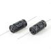 2 Pcs 2.7uF -100V -40+85C Aluminum Electrolytic Capacitor 10mmx20mm - Black