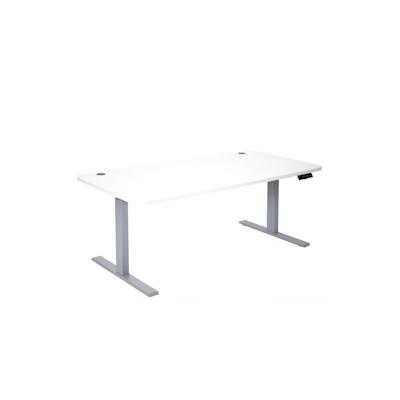 Mendler Schreibtisch HWC-D40, Computertisch, elektrisch höhenverstellbar 160x80cm 53kg ~ weiß, grau Image