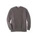 Men's Big & Tall Liberty Blues™ Crewneck Cable Knit Sweater by Liberty Blues in Heather Slate (Size 6XL)