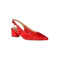 Wide Width Women's Juliah Pump by J. Renee in Red (Size 8 W)