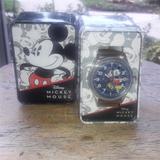 Disney Accessories | Disney Mickey Mouse Accutime Watch Brown Band Nib | Color: Brown | Size: Os