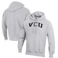 Men's Champion Heathered Gray VCU Rams Reverse Weave Fleece Pullover Hoodie