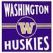 Washington Huskies 10'' x Retro Team Sign