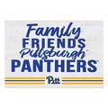 Pitt Panthers 24'' x 34'' Friends Family Wall Art