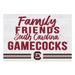 South Carolina Gamecocks 24'' x 34'' Friends Family Wall Art