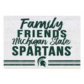 Michigan State Spartans 24'' x 34'' Friends Family Wall Art