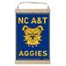 North Carolina A&T Aggies Faux Rust Banner Sign