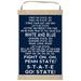 Penn State Nittany Lions Fight Song Banner Sign