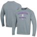 Men's Under Armour Gray Northwestern Wildcats Softball All Day Arch Fleece Pullover Sweatshirt