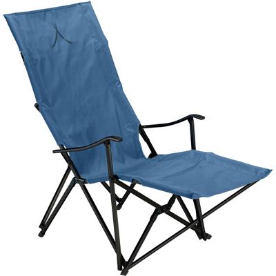 Campingstuhl GRAND CANYON "EL TOVAR LOUNGER" Stühle Gr. B/H/T: 60,5cm x 45cm x 105cm, Aluminium, blau (dark blue + silber)