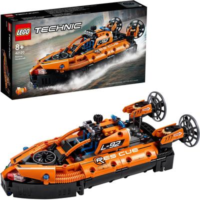 LEGO Konstruktionsspielsteine "Luftkissenboot für Rettungseinsätze (42120), Technic", (457 St.), Made in Europe orange Kinder Altersempfehlung