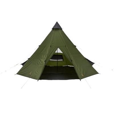 Tipi-Zelt GRAND CANYON "BLACK FALLS 8", grün (capulet olive), Zelte, B/H/L: 500cm x 300cm x 500cm, B:500cm H:300cm L:500