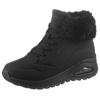 Schnürboots SKECHERS "UNO RUGGED - FALL AIR", Damen, Gr. 39, schwarz, Lederimitat, Textil, unifarben, sportlich, Schuhe, Winterboots mit Air-Cooled Memory Foam Komfort-Innensohle
