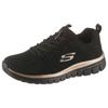 Sneaker SKECHERS "Graceful - Get Connected", Damen, Gr. 40, gold (schwarz, rose gold), Textil, sportlich, Schuhe, Freizeitschuh, Halbschuh, Schnürschuh mit Memory Foam, Topseller