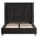 Benjara Upholstered Platform Bed Upholstered, Solid Wood in Brown | 61.75 H x 87.25 W x 87 D in | Wayfair BM239962