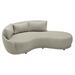 Seasonal Living Fizz 96" Wide Patio Sofa Wood in White | 31 H x 96 W x 59 D in | Wayfair 105FT001P2-SWB-LAF_105FZ-S1-146001