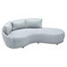 Seasonal Living Fizz 96" Wide Patio Sofa Wood in Gray | 31 H x 96 W x 59 D in | Wayfair 105FT001P2-SWB-LAF_104FZ-Z2-28A