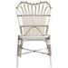 Sika Design Margret Patio Dining Side Chair, Rattan in White | 34.6 H x 21.7 W x 15.7 D in | Wayfair SD-E102-DO