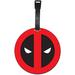 Silver Buffalo Marvel Deadpool Logo Luggage Tag & Suitcase Label Plastic in Red | 5 H x 4.9 W x 0.3 D in | Wayfair MU11235E