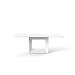 Vondom Vela - Resin Outdoor Table - 78.75"x39.25" - HPL Solid Core - Basic - Plastic in White | 28.25 H x 78.75 W x 39.25 D in | Wayfair