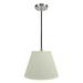 Winston Porter Barbera 1 - Light Single Cone Pendant Fabric in White | 11 H x 14 W x 6 D in | Wayfair 25FCBBAE96A944EBBACB4DAEE972F469