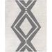 White 144 x 0.01 in Area Rug - World Menagerie Aero Geometric Handmade Flatweave Gray/Ivory Indoor/Outdoor Area Rug | 144 W x 0.01 D in | Wayfair