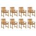 Rosecliff Heights Patio Chairs Outdoor Patio Dining Chair w/ Cushions Solid Wood Acacia Wood in Brown | 36.22 H x 24.02 W x 22.44 D in | Wayfair