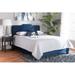 Red Barrel Studio® Gray Velvet Fabric Panel Bed (Queen) Upholstered/Polyester in Blue/White | 47 H x 62.6 W x 83.3 D in | Wayfair