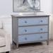 Lark Manor™ Aridai Solid Wood 2 - Drawer Accent Chest Wood in Blue | 34 H x 40 W x 20 D in | Wayfair 96EFCAC7766A40249C0E2C18F6B056FD