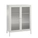 Wade Logan® Anabelli Ashbury Metal 2 Door Rectangular Accent Cabinet Metal in White | 39.96 H x 31.5 W x 15.75 D in | Wayfair