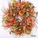 The Holiday Aisle® 24" Wreath Silk in Green/Orange | 24 H x 24 W x 6 D in | Wayfair 769D80864E9B48B7A1625BC45F2A7A98