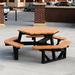 Canora Grey Gambles 4 Piece Outdoor Picnic Table Wood/Plastic in Brown | Wayfair FBBF24A742284590906ABE1852DB1872