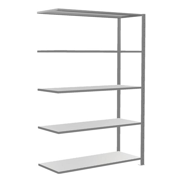 SCHULTE Lagertechnik Erweiterung Fachbodenregal 130x200 cm »MULTIplus150« 50 cm Tiefe 5 Böden verzink grau, 130.6x200x53.6 cm