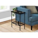 Accent Table, Side, End, Narrow, Small, 2 Tier, Living Room, Bedroom, Metal, Laminate, Contemporary, Modern