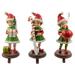 Set of 3 Christmas Elves Stocking Holders 8.5"