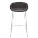 Set of Two Scoop Bar Stools - 20.87" W x 21.26" D x 38.98" H