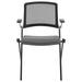 Set of Two Folding and Stacking Mesh Armchairs - 23.63" W x 33.86" H x 22.05" D