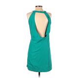 J.Crew Factory Store Casual Dress - Mini Halter Sleeveless: Teal Dresses - Women's Size 0