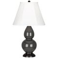 Robert Abbey Ceramic Ash Small Double Gourd Accent Lamp