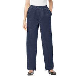 Plus Size Women's 7-Day Straight-Leg Jean by Woman Within in Navy (Size 36 WP) Pant