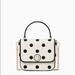 Kate Spade Bags | Kate Spade Polka Dots Tweed Square Top Handle Crossbody Bag, Cream Multi Nwt | Color: Black/Cream | Size: Os