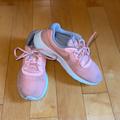 Nike Shoes | Girls Pink/Gray Nike Sneakers! Gently Used, Lots Of Walking Left To Do! | Color: Gray/Pink | Size: 5y