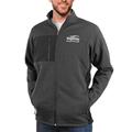 Men's Antigua Heathered Black BridgeValley Community & Technical College Course Full-Zip Jacket