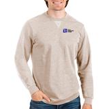 Men's Antigua Oatmeal Tulsa Community College Reward Crewneck Pullover Sweatshirt